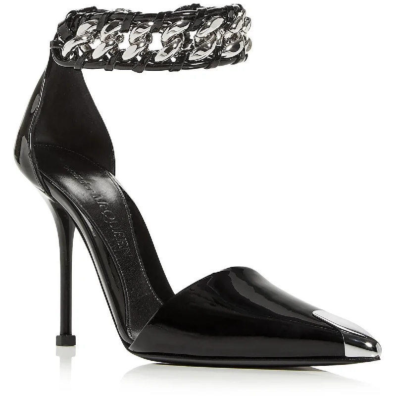 Alexander McQueen Womens Patent Leather Dressy Pumps