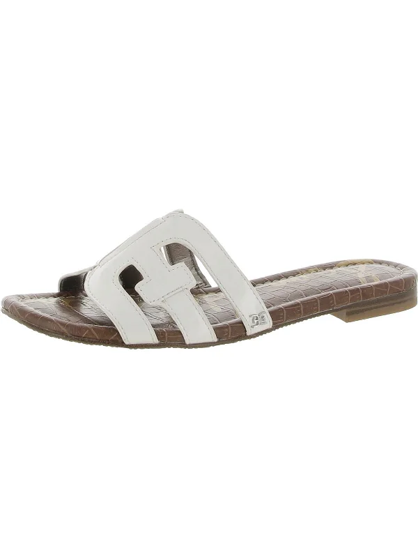 Bay Womens Leather Flat Sandals