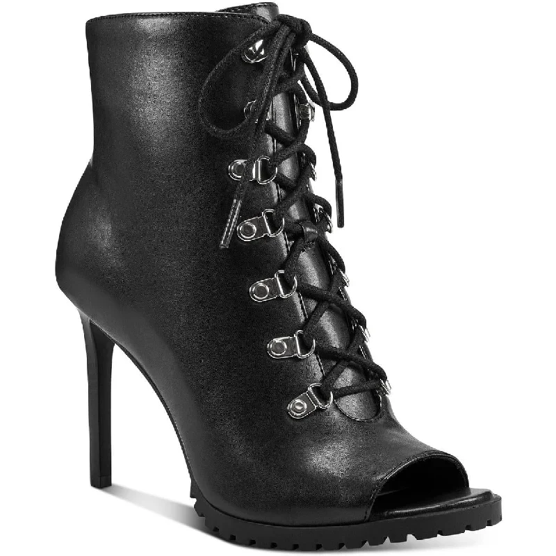 INC Womens Florita Zipper Lace-Up Heels