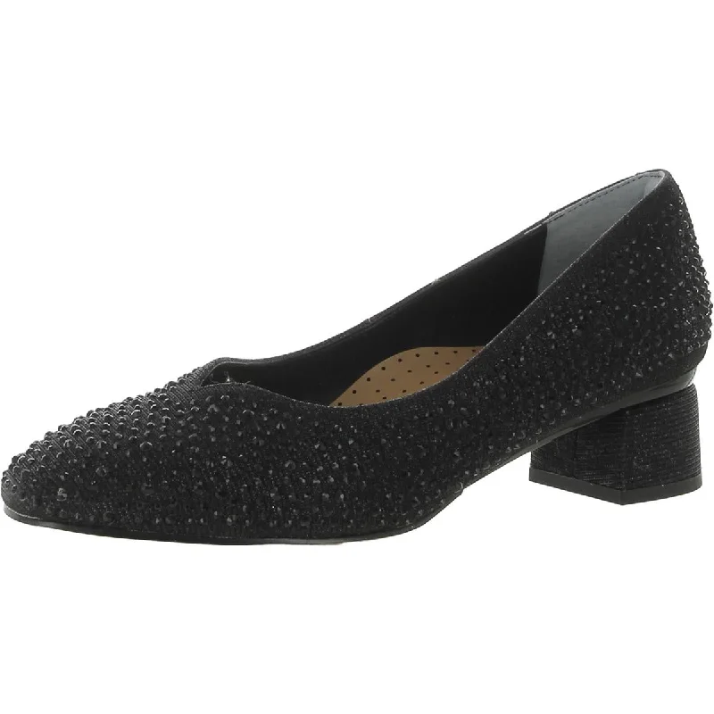 J. Renee Womens Bielle Embellished Slip On Pumps