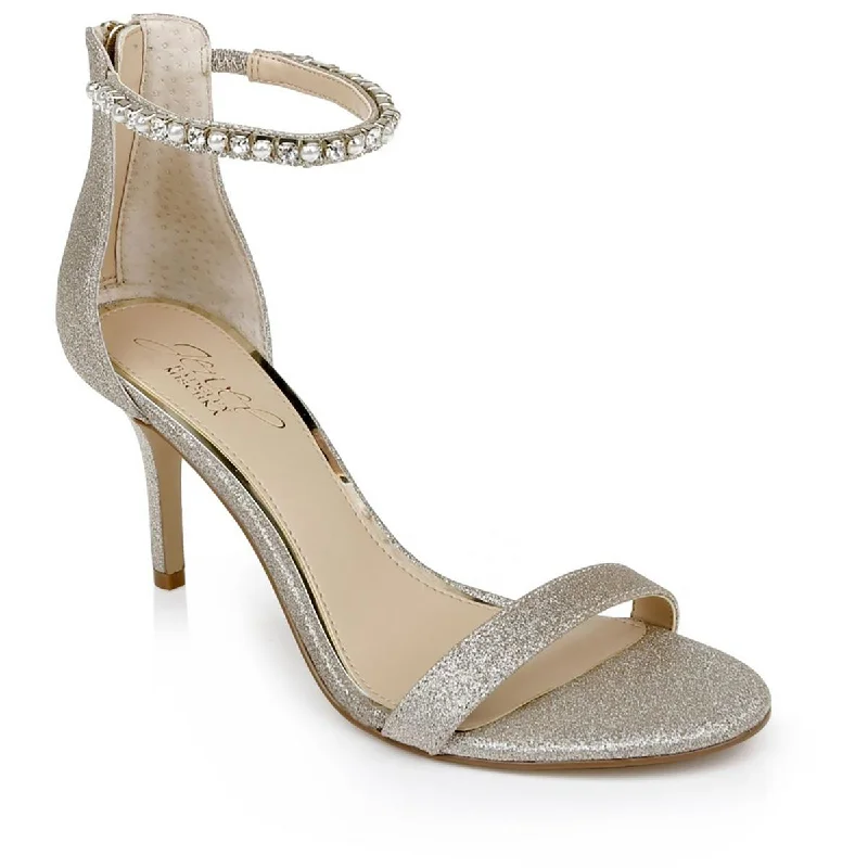 Jewel Badgley Mischka Womens Landen Ankle Heels