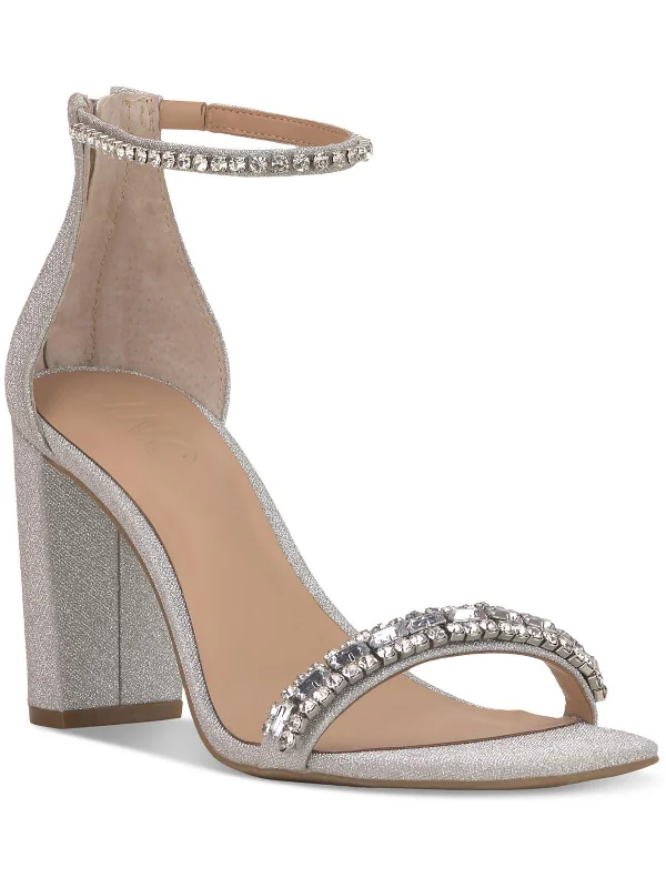 Lana Womens Embellished Open Toe Heels