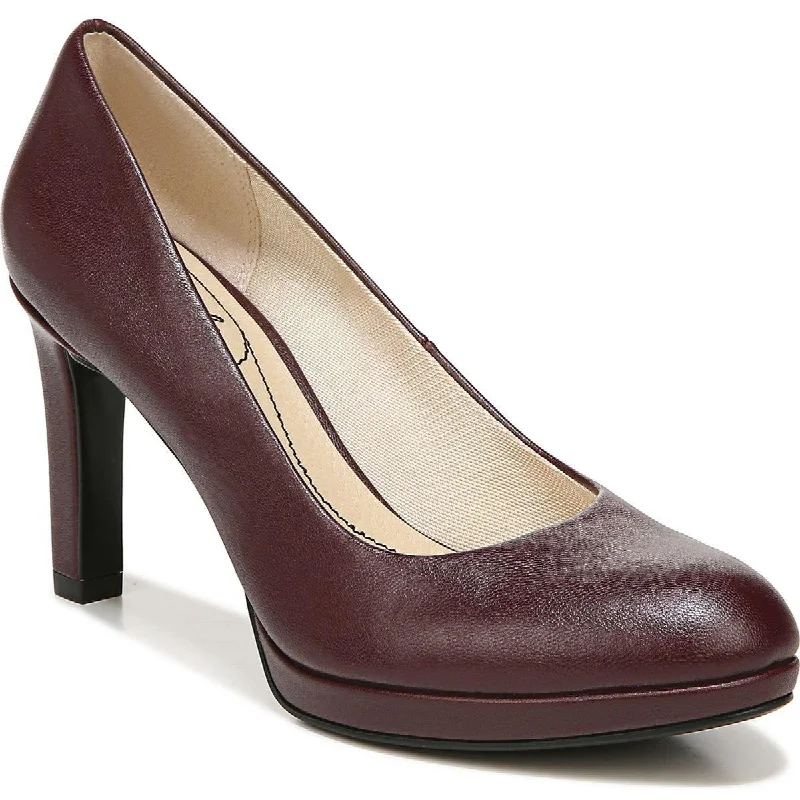 LifeStride Womens Julia Faux Leather Heels Pumps