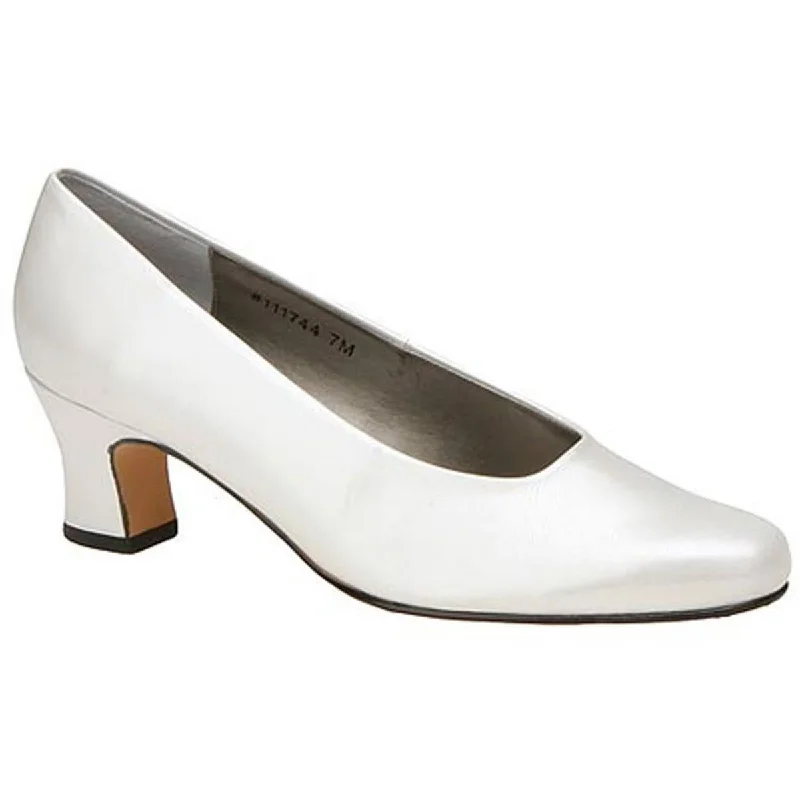 Mark Lemp Womens Vicki Leather Slip On Pumps