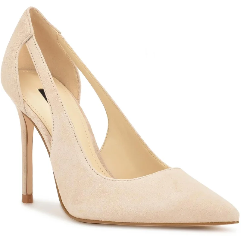 Nine West Womens Favon Suede Pointed Toe Pumps