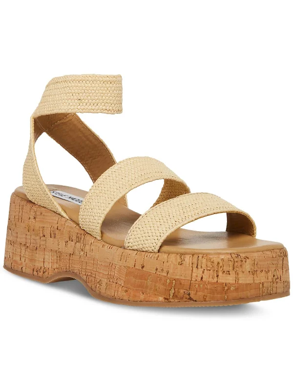 Sashes Womens Ankle st Manmade Flatform Sandals