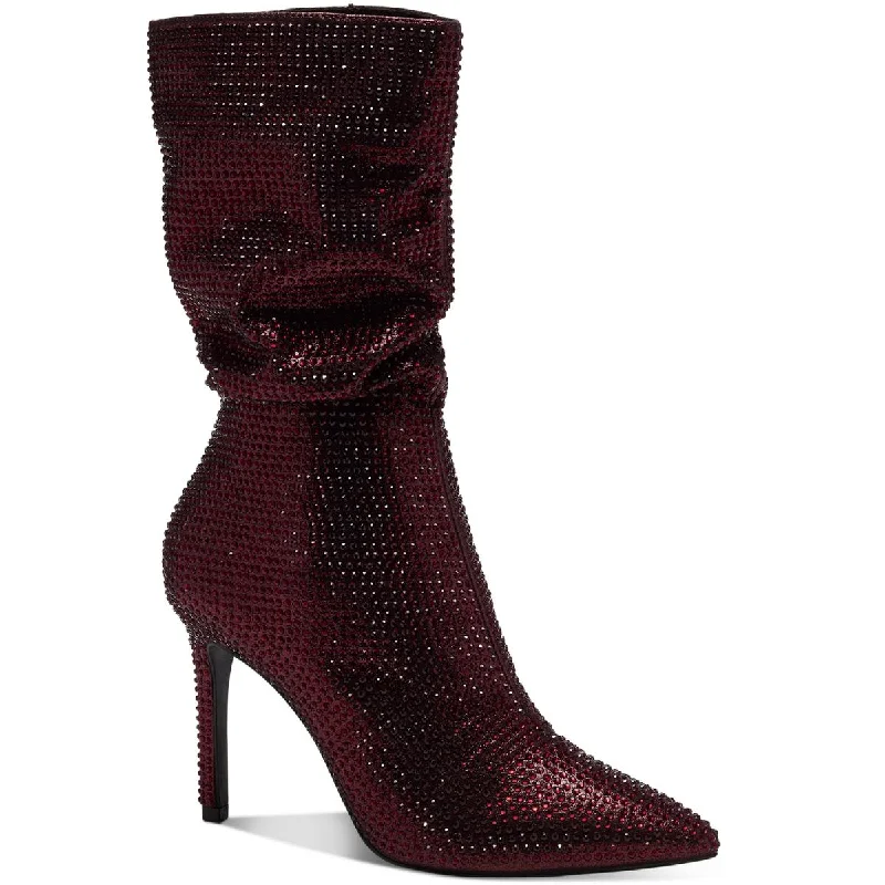 Thalia Sodi Womens Raquell Rhinestone  Mid-Calf Boots