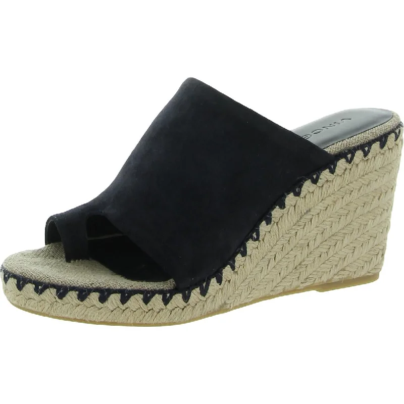 Vince Womens Sutherland Suede Slides Espadrilles