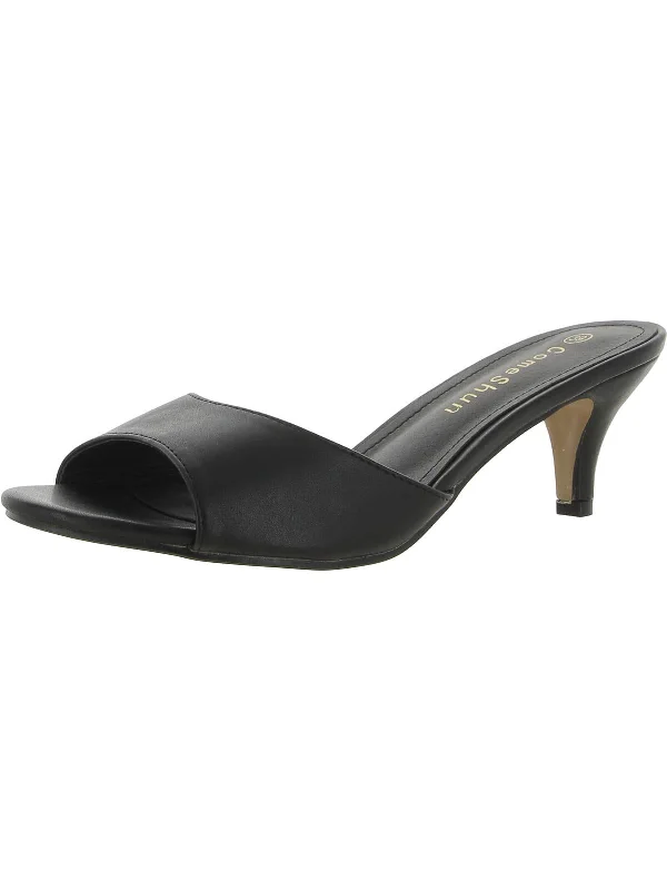 Womens Padded Insole Slide Heels