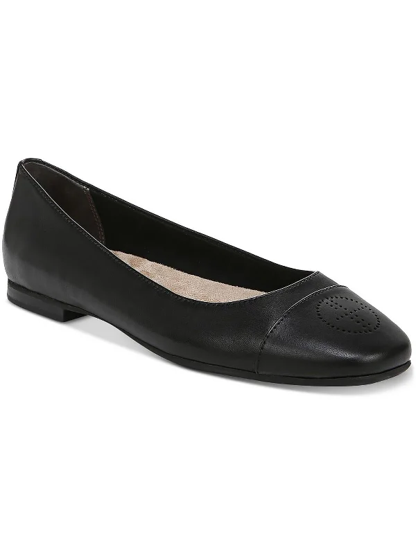 Aerinn  Womens Leather Padded Insole Ballet Flats