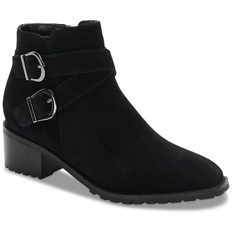 Aqua College Womens Sela Suede Zipper Booties