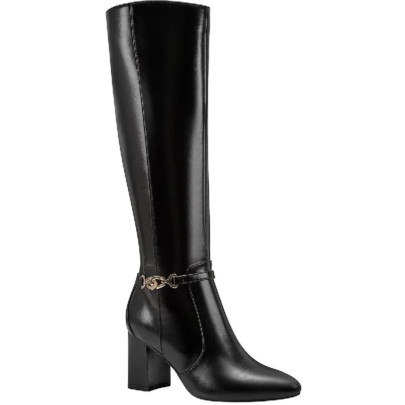 Bandolino Womens Brenda Faux Leather Knee-High Boots