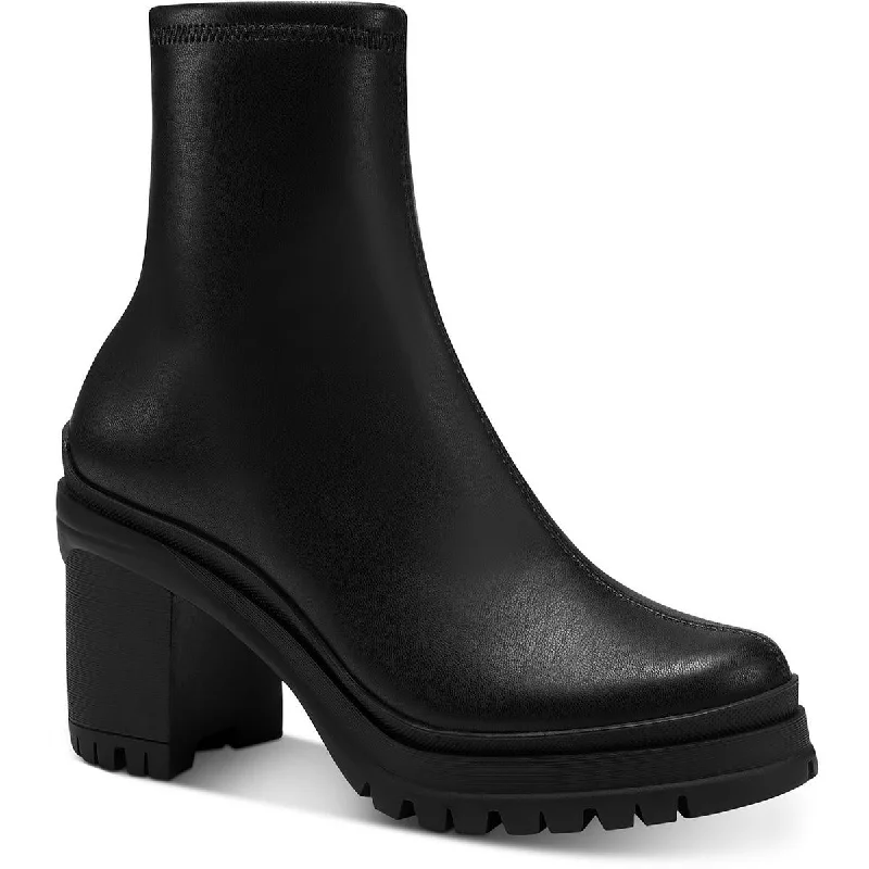 Bar III Womens Fallun Zipper Side Zip Ankle Boots