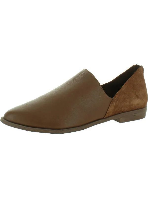 Beau Womens Leather Suede Flat Shoes