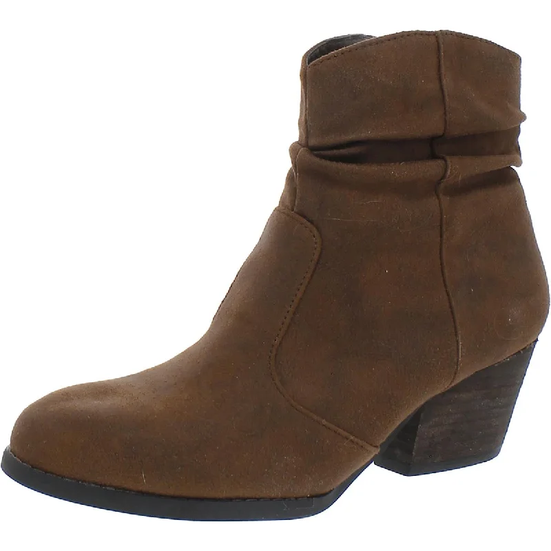 Bella Vita Womens Helena Gathered Ankle Boots