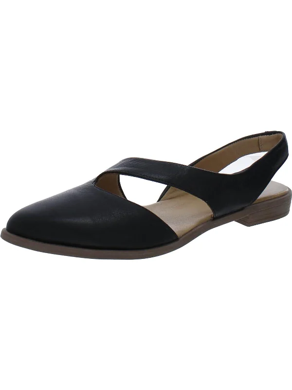 Bianca Womens Leather Slingback D'Orsay