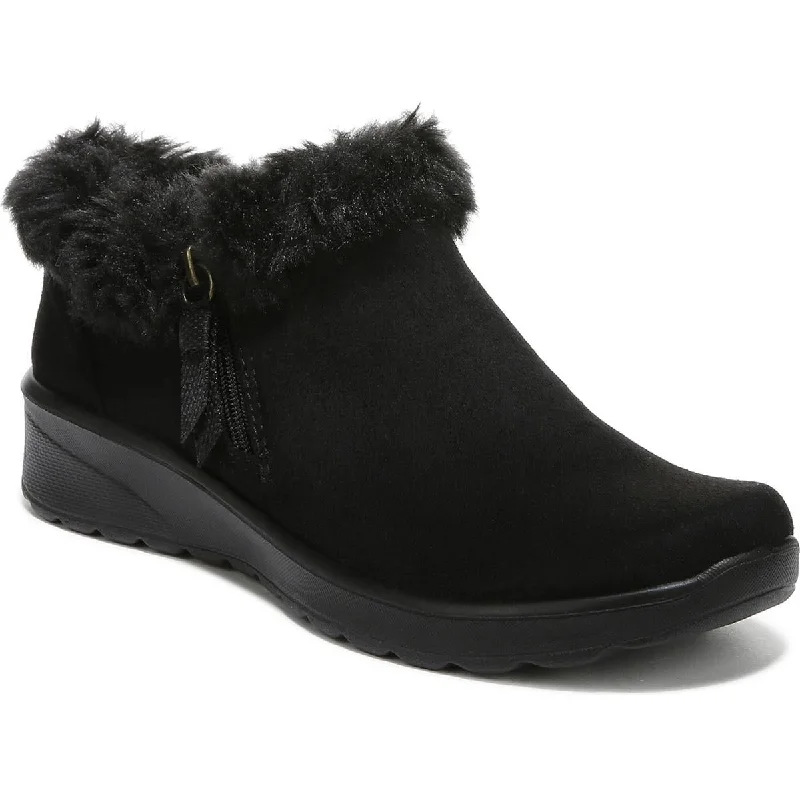 Bzees Womens Genuine Faux Shearling Padded insole Booties