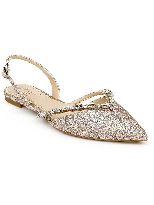 Camden Womens Glitter Embellished Slingbacks