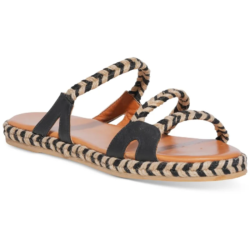 Camino Womens Leather Slip On Slide Sandals