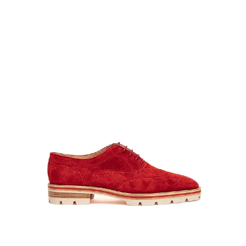 Christian Louboutin  Suede Flat Women's Shoe