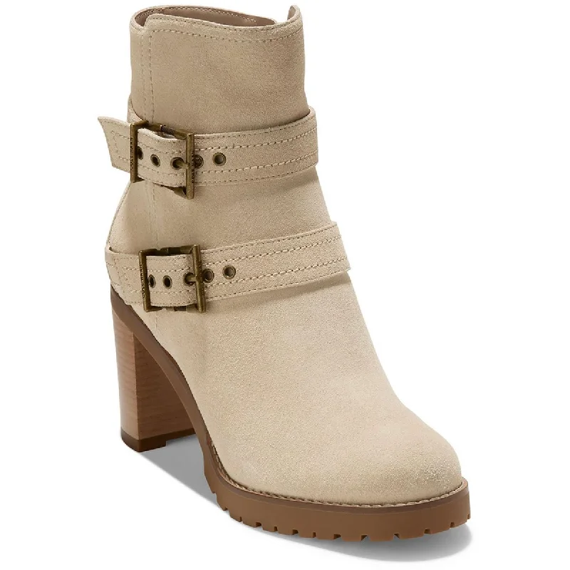 Cole Haan Womens Foster Suede Booties Ankle Boots