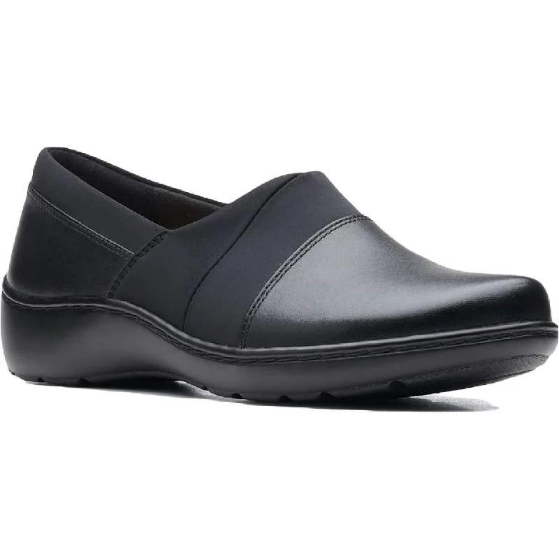 Cora Heather Womens Comfort Insole Round Toe Slip-On Shoes