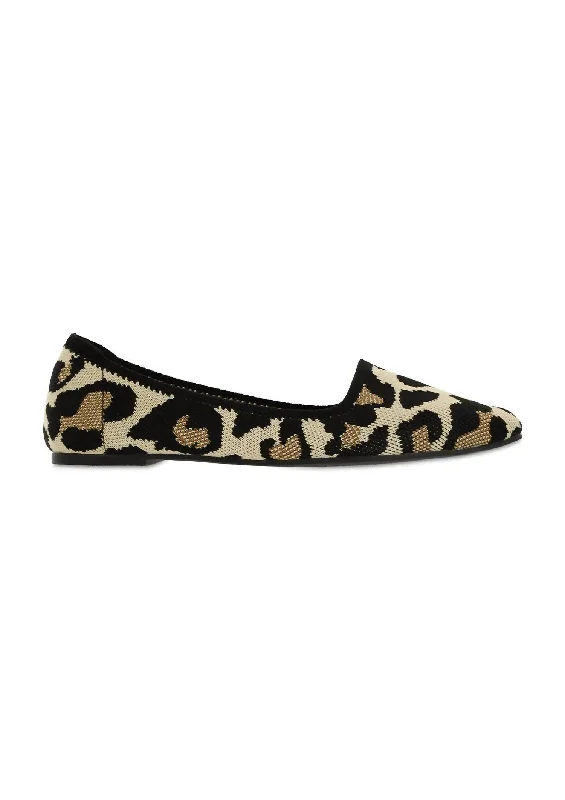 Corrine Flat In Leopard Print