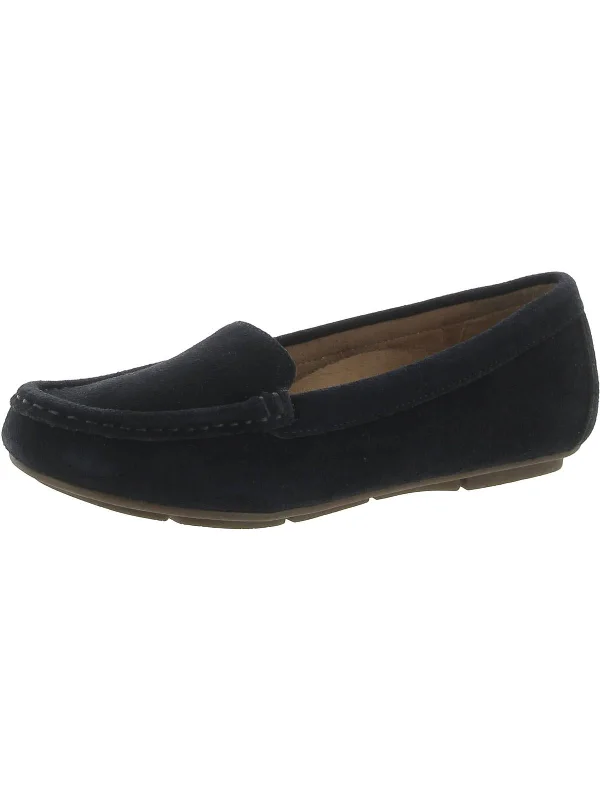 Debbie Womens Leather Slip On Moccasins