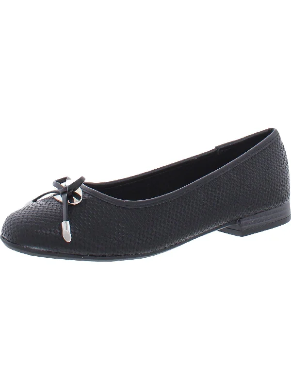 Den Womens Faux Leather Ballet Moccasins