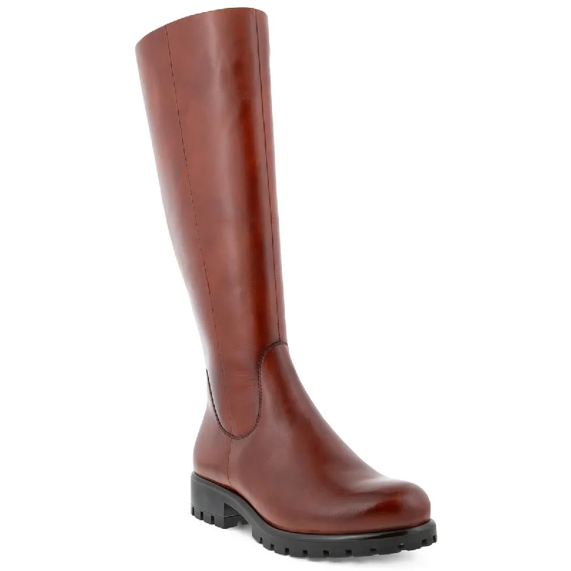 ECCO Womens Modtray Leather Tall Knee-High Boots