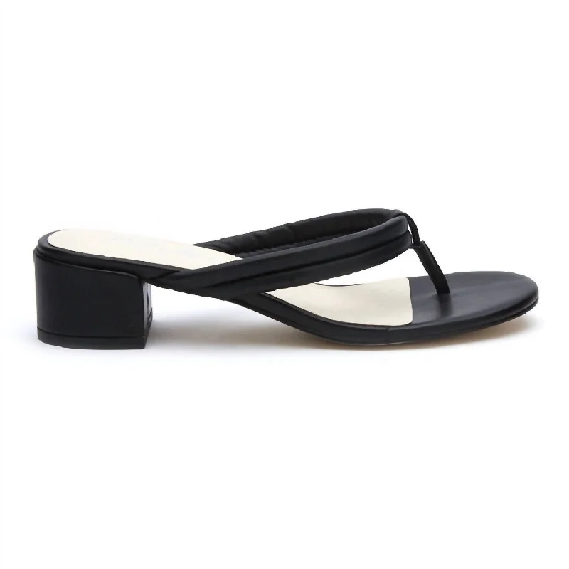 Trendy Threads Exhale Heeled Sandal In Black