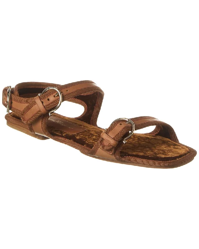 Casual Slip-Ons Promotion Ferragamo Anteo Leather Sandal