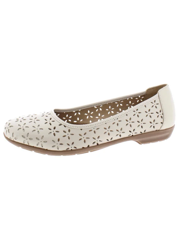 Finn Womens Leather Comfort Ballet Flats