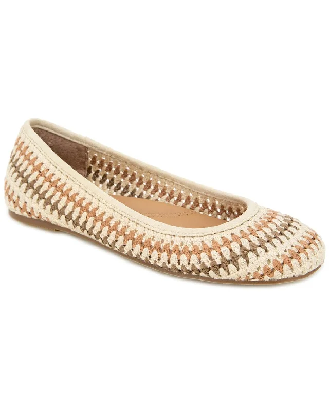 Gentle Souls Mable Leather-Trim Flat