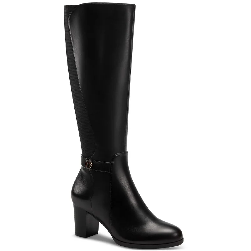 Giani Bernini Womens Mia Leather Tall Mid-Calf Boots