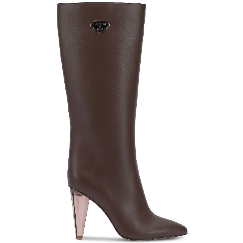 INC Womens Charlotte Faux leather Side Zip Knee-High Boots