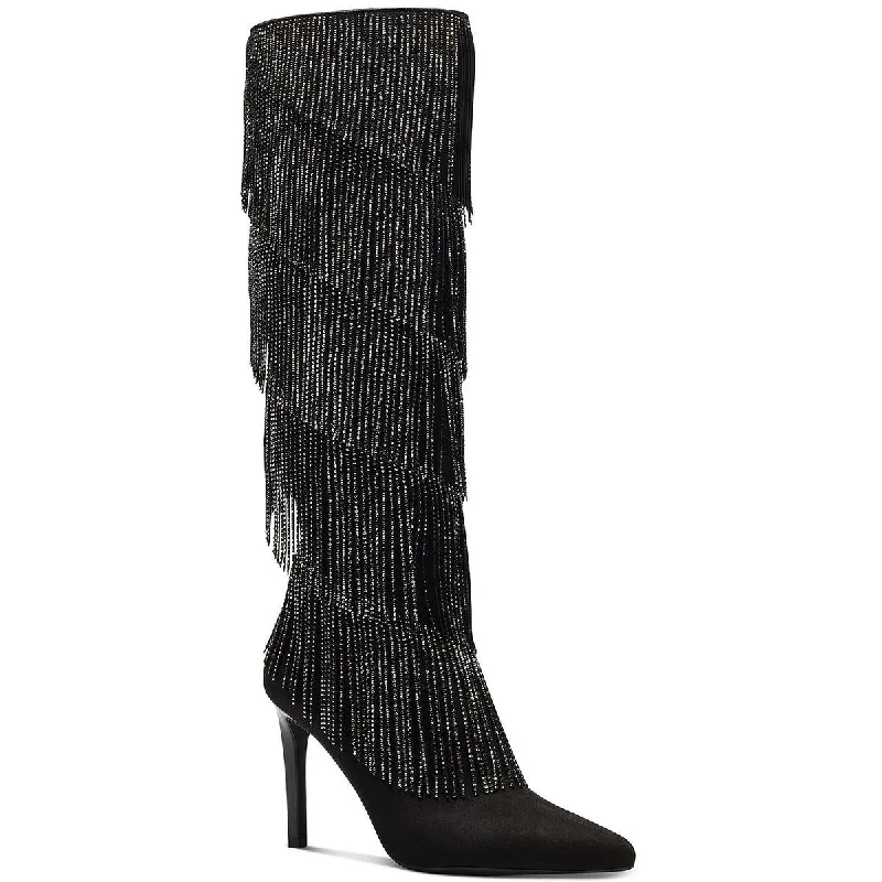 INC Womens Shyn Faux Suede Tall Knee-High Boots