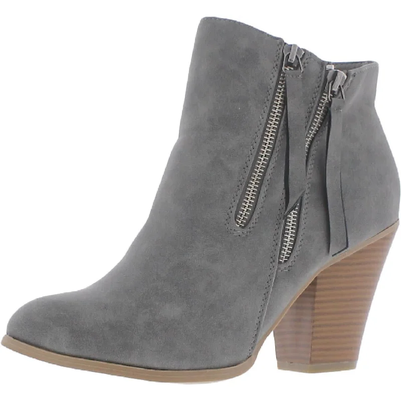 Journee Collection Womens Vally Zipper Almond Toe Ankle Boots