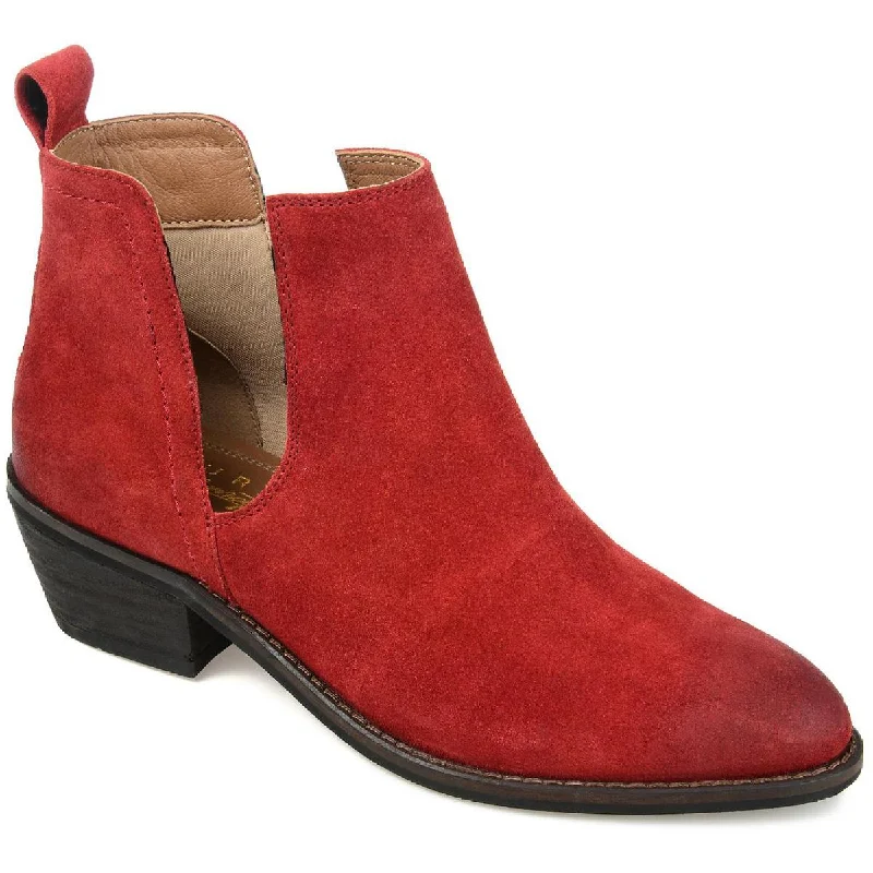 Journee Signature Womens Brigitte Cut-Out Ankle Boots