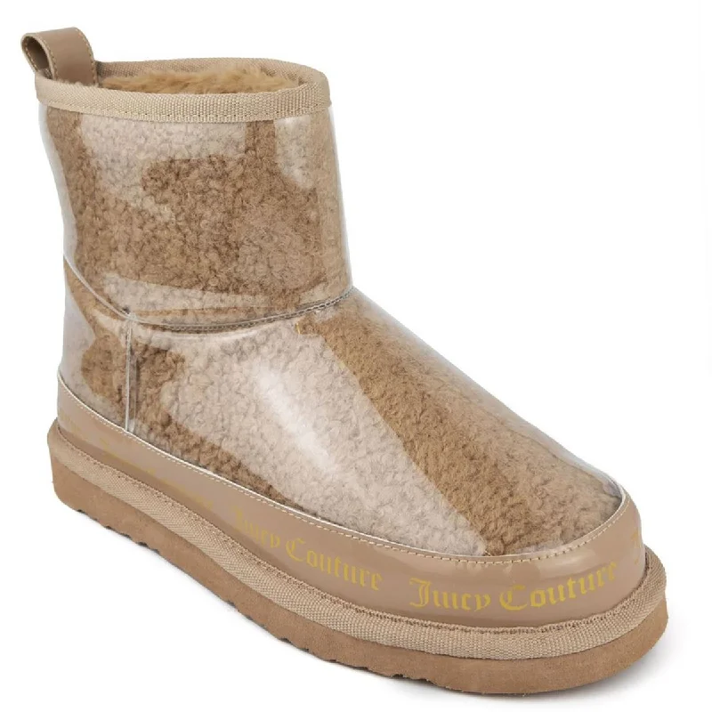 Juicy Couture Womens Klash Logo Shearling Boots