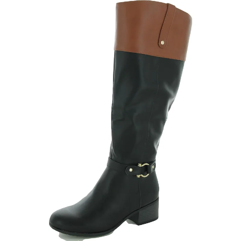 Karen Scott Womens Vickyy Wife Calf Stretch Knee-High Boots