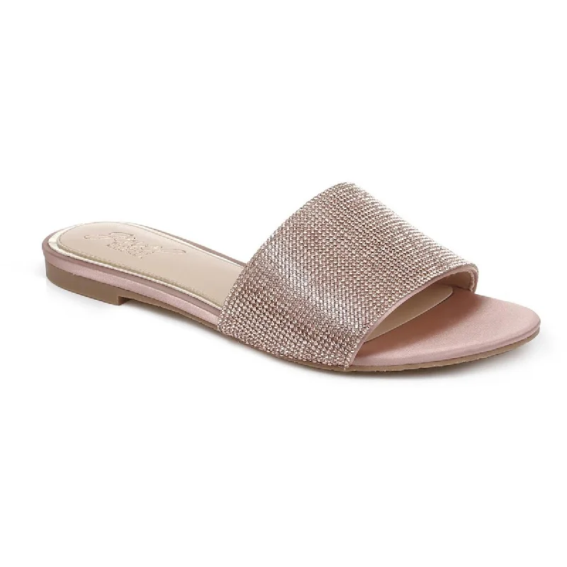 Khaleesi Womens Slip On Open Toe Slides