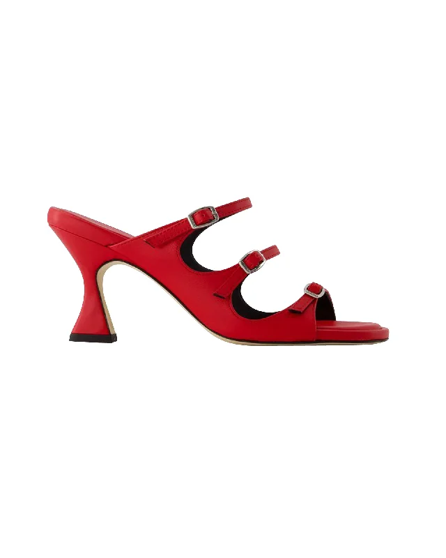 Kitty Sandals - Carel - Leather - Red