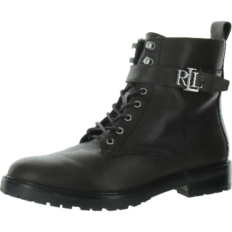 Lauren Ralph Lauren Womens Elridge Leather Lace-up Ankle Boots