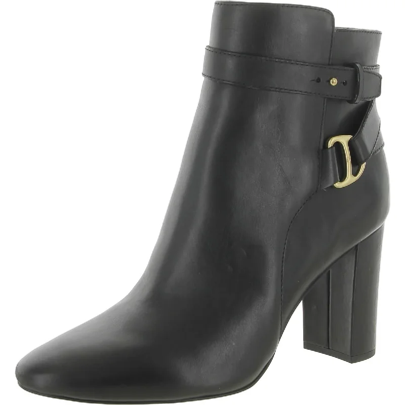 Lauren Ralph Lauren Womens Madelyn Leather Ankle Boots