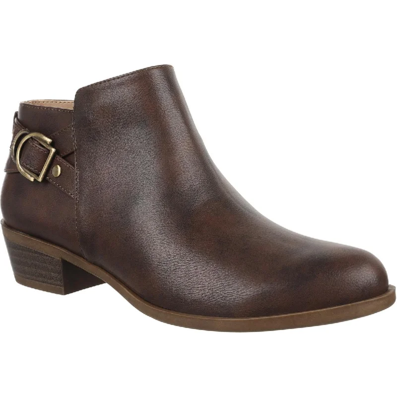 LifeStride Womens Antonia  Faux Leather Comfort Booties