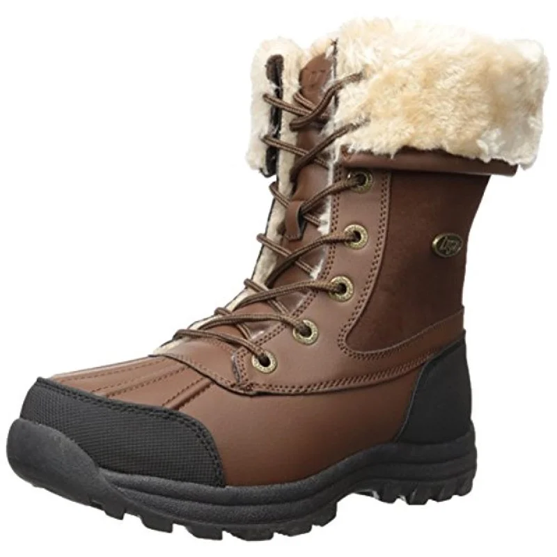 Lugz Tambora Women's Water Resistant Faux Leather Faux Fur Lined Winter Boots