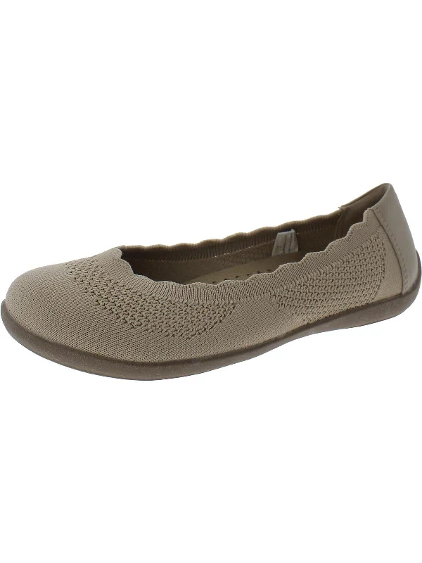 Misty Ballet Flat Womens Comfort Insole Stretch Ballet Flats