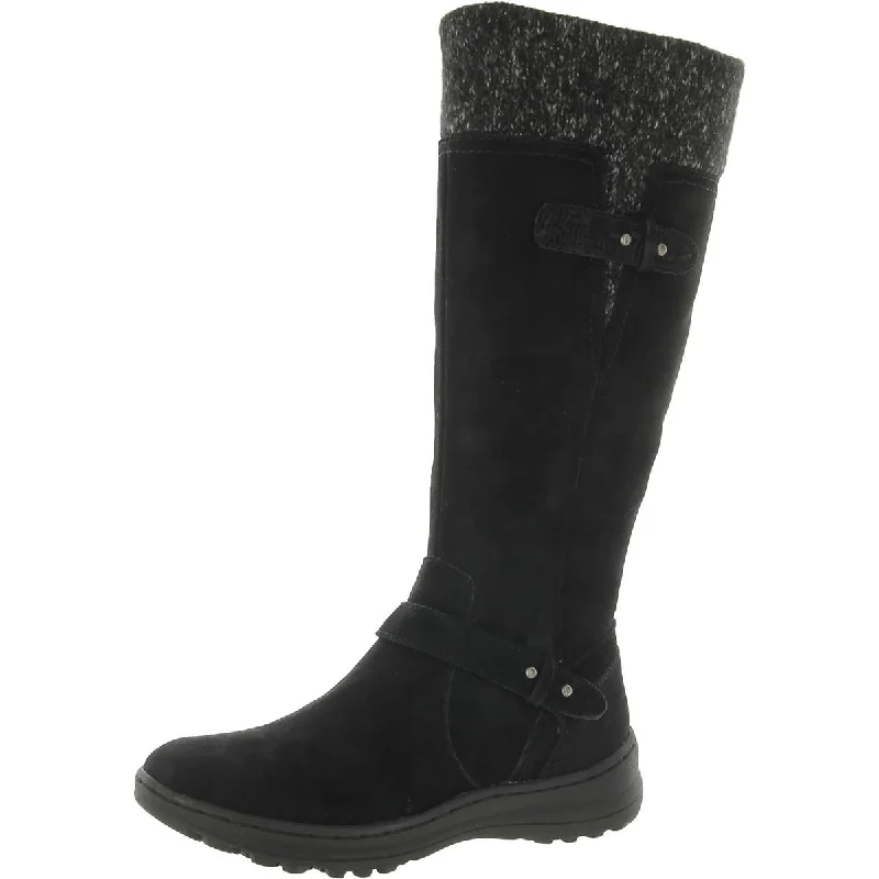 Naturalizer Womens Aubrey Suede Faux Fur Knee-High Boots