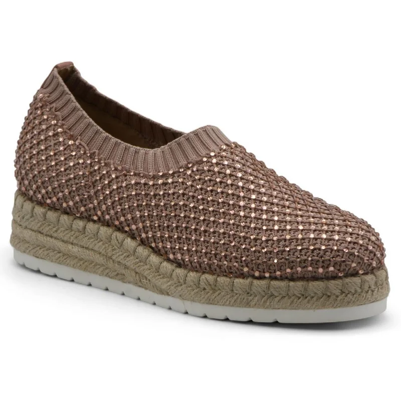 Nicola Womens Embellished Wedge Espadrilles